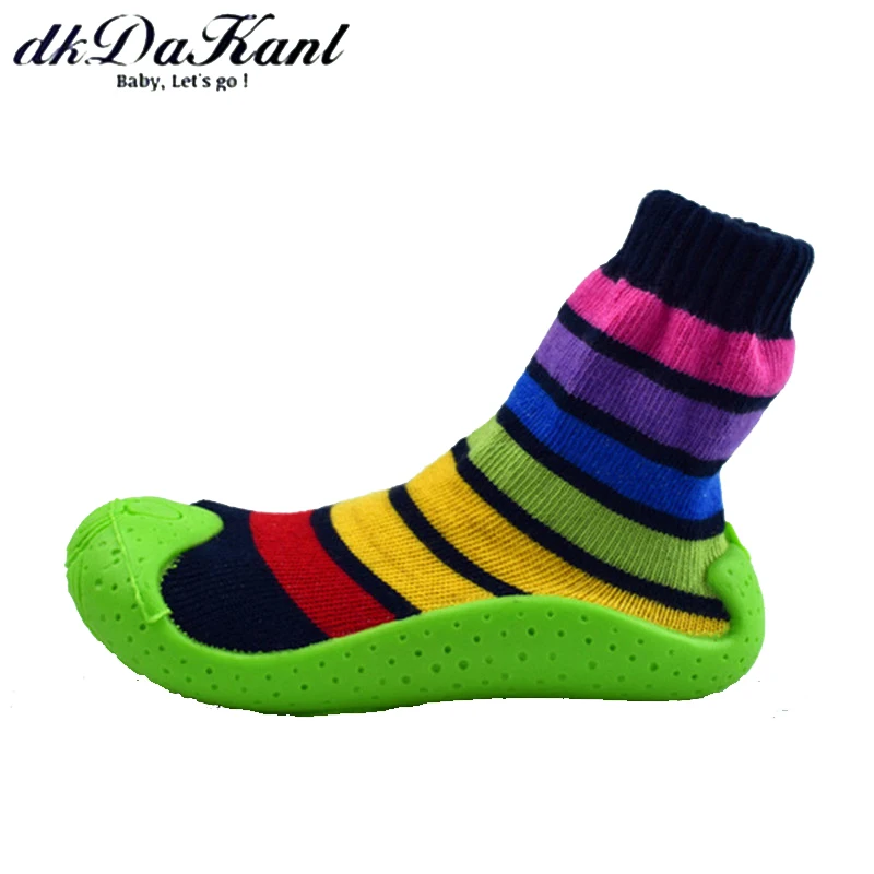 

dkDaKanl Baby Socks Infant Newborn Anti Skid Baby Socks With Rubber Soles Non-Slip Room Shoes R