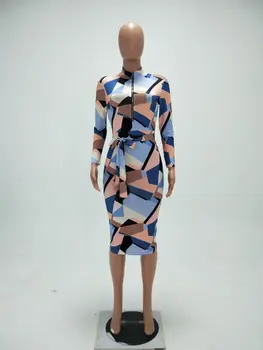 

Europe and the United States hot style printing zipper belts on the new dress WMZ2351