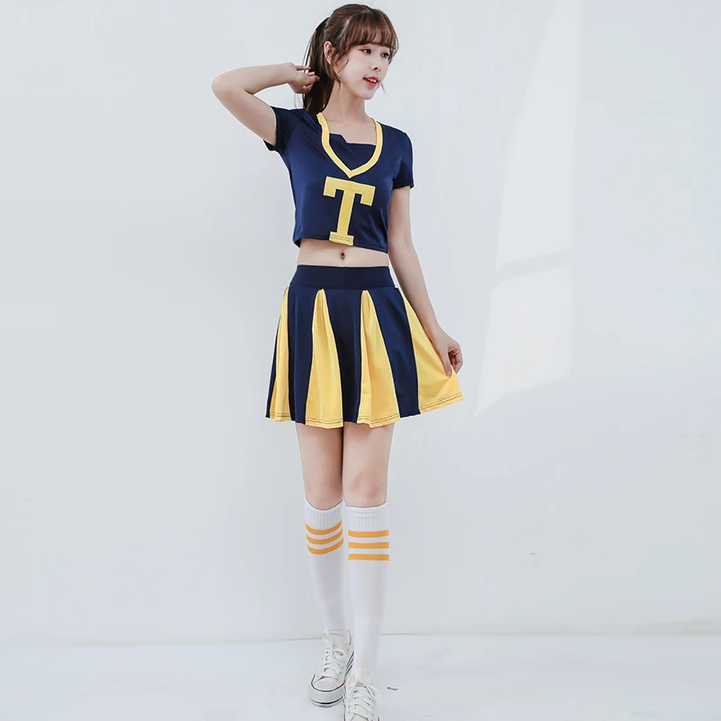 

Dance Costume Sexy Fantasy Baby Costume High Shool Cheerleading Fancy Dress Cheerleaders Uniform Brand New Football Baby