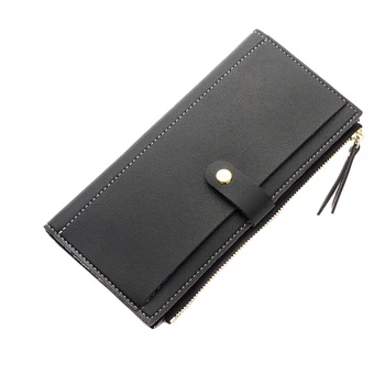 

Women Long Purse PU Leather Coin Pouch Zipper Card Holder Billfold Casual Wallet 88 9 Popular