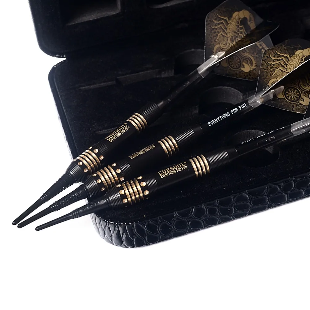 CUESOUL 3 шт./компл. Черный скорпион 16g латуни дартс бочки с модный дизайн