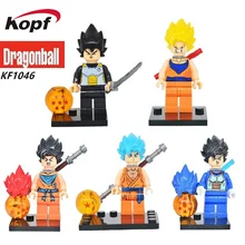20 компл. Супер Герои мультфильм комиксы Жемчуг дракона Вегета Сон Гоку Мастер Роши строительные блочные Фигурки игрушки для детей KF1046