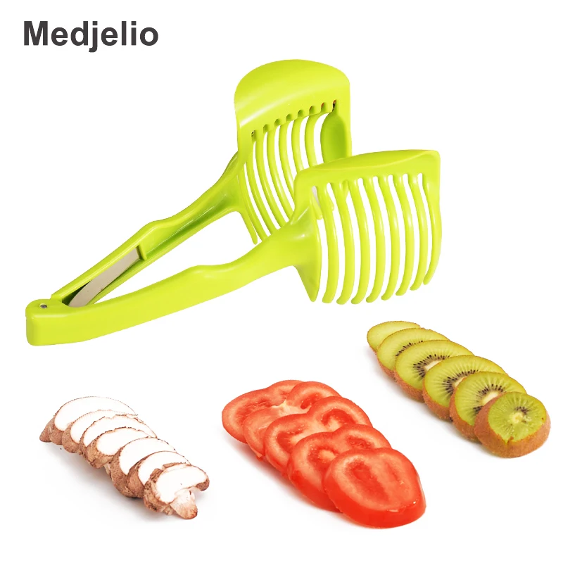 

Medjelio Fruits Slicer Cutter Stand Vegetables Clamp Lemon Potato Tomato Non-slip Anti-hot Kitchen Tools