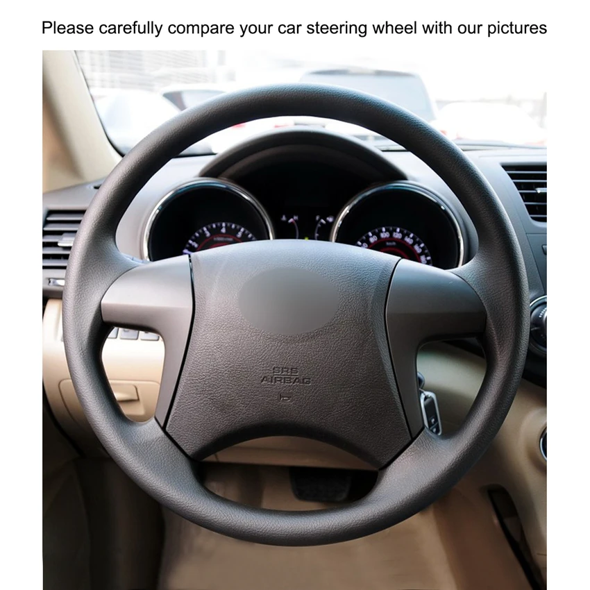 Искусственная кожа для Toyota Highlander 2008 2009 2010 2011 2012 2013 2014 Camry 2007 2011|Чехлы на руль| |