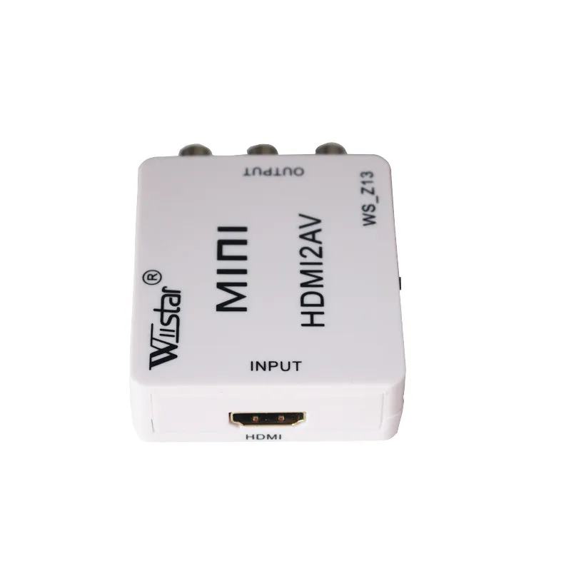 Мини преобразователь видео HD HDMI в RCA AV/CVSB L/R 480P 720P 1080P HDMI2AV поддержка NTSC PAL выход AV