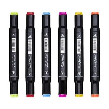 

Touchthree Single Art Marker 168 Colors Dual Head Alcohol Based Sketch Markers Brush Pen For Artist Drawing School Art Supplies