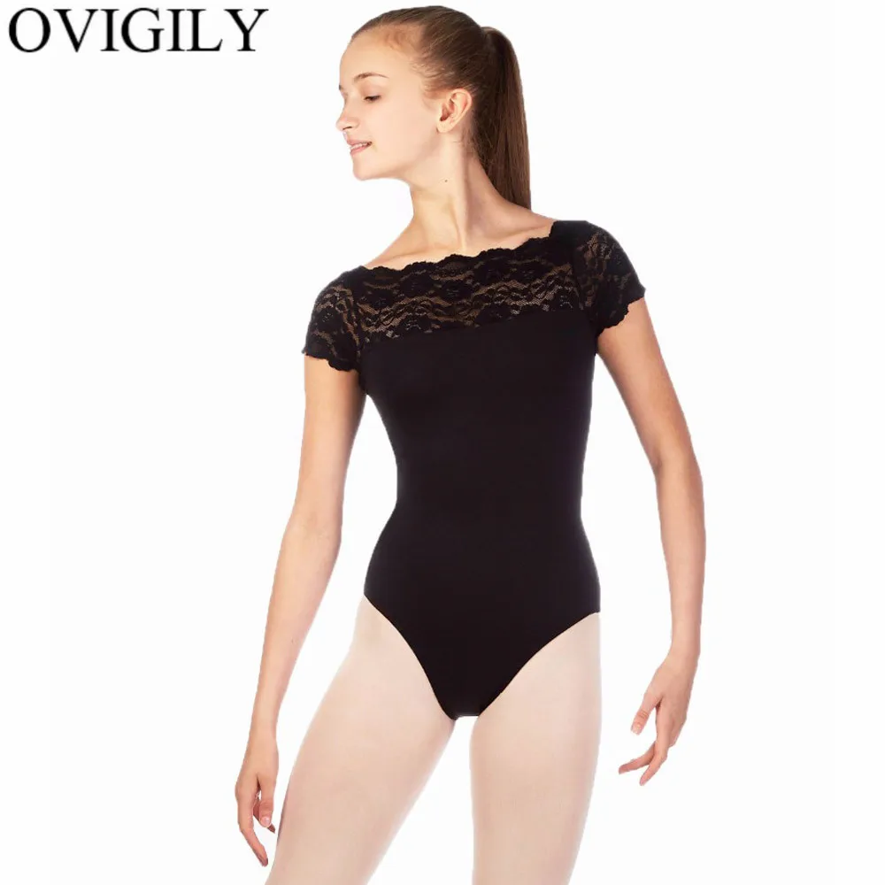 Girls Ballet Dnace Leotard with Strap Gymnastics Bodysuit for Women 