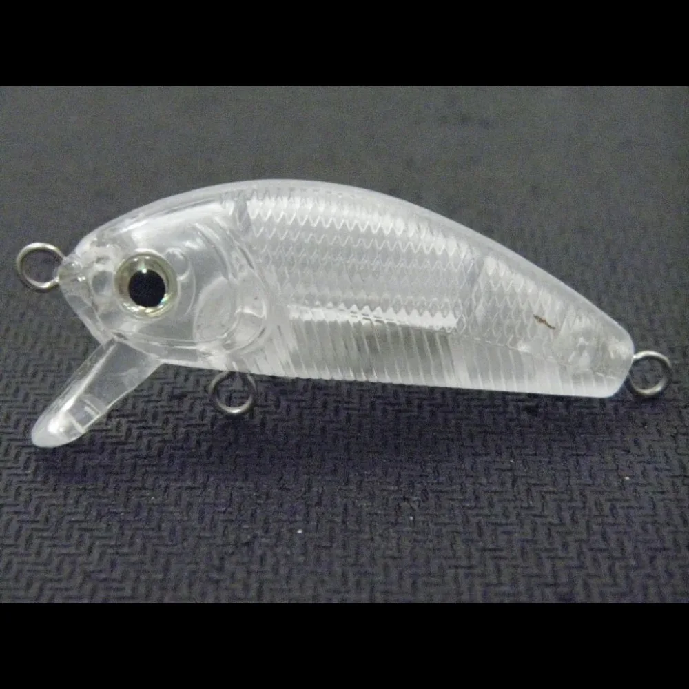 

wLure 4.5cm Sinking Crankbait Transparent Plastic Unpainted lightweight Fishing Lure 10 per Pack UPC544P10