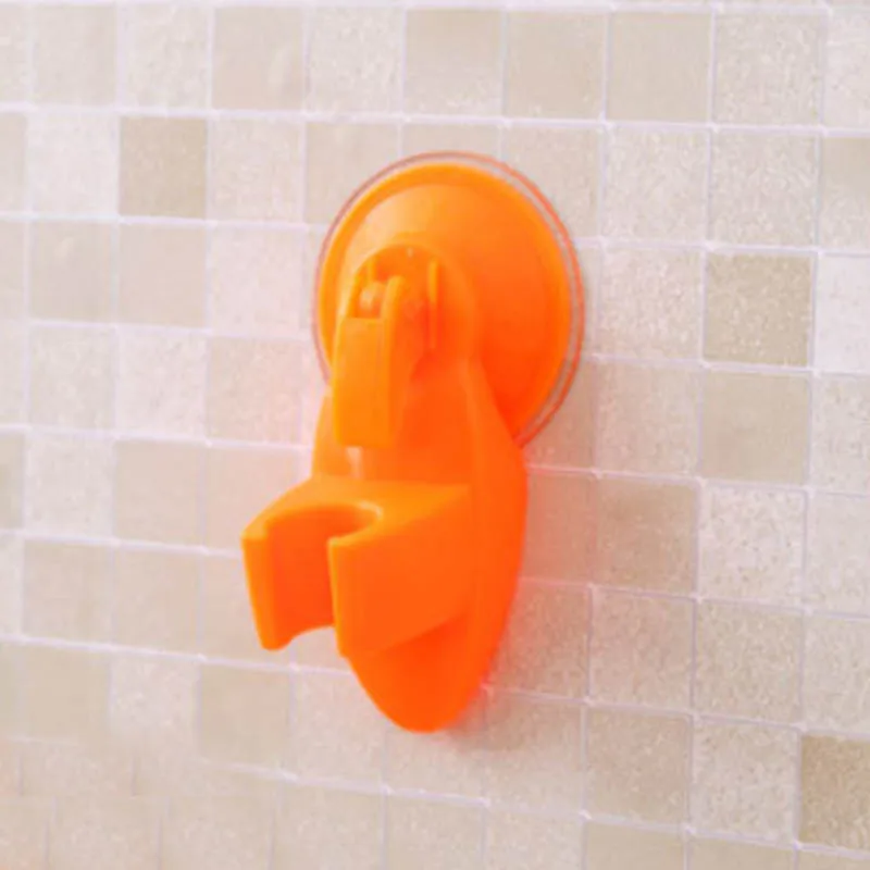 1 шт. регулируемый держатель спринклера для душа портативная полка для душа пластиковая Вакуумная присоска держатель аксессуары для ванной комнаты - Цвет: Оранжевый