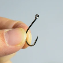 Carphook рыболовные снасти 3-12# разница размер железный рыболовный крючок с колючей черный продукт все для рыбалки джиг с коробкой 1 комплект