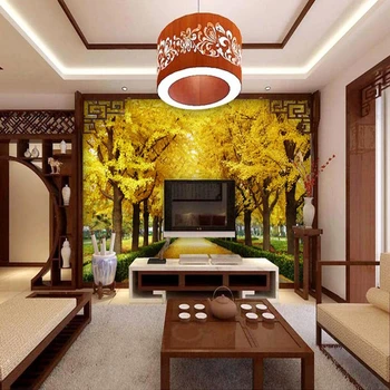 

3d photo wallpaper landscape tree golden 3d wall murals nature scenery wallpaper living room bedroom wall sticker wallapaper 3d
