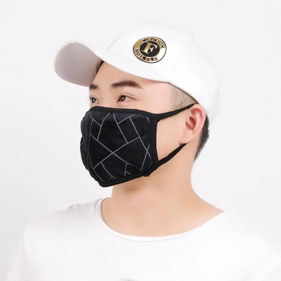 Autumn Spring Breathable mouth mask for Men face protective Shade anti