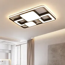 Черно-белая светодиодная Люстра для гостиной, спальни, люстра, современный светодиодный потолочный светильник