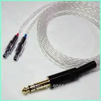 1,5 м 4Pin сбалансированный DIY Hi-end HIFI Litz оплетка 8 ядер 5n Pcocc посеребренный медный кабель для наушников для SENNHEISER HD800