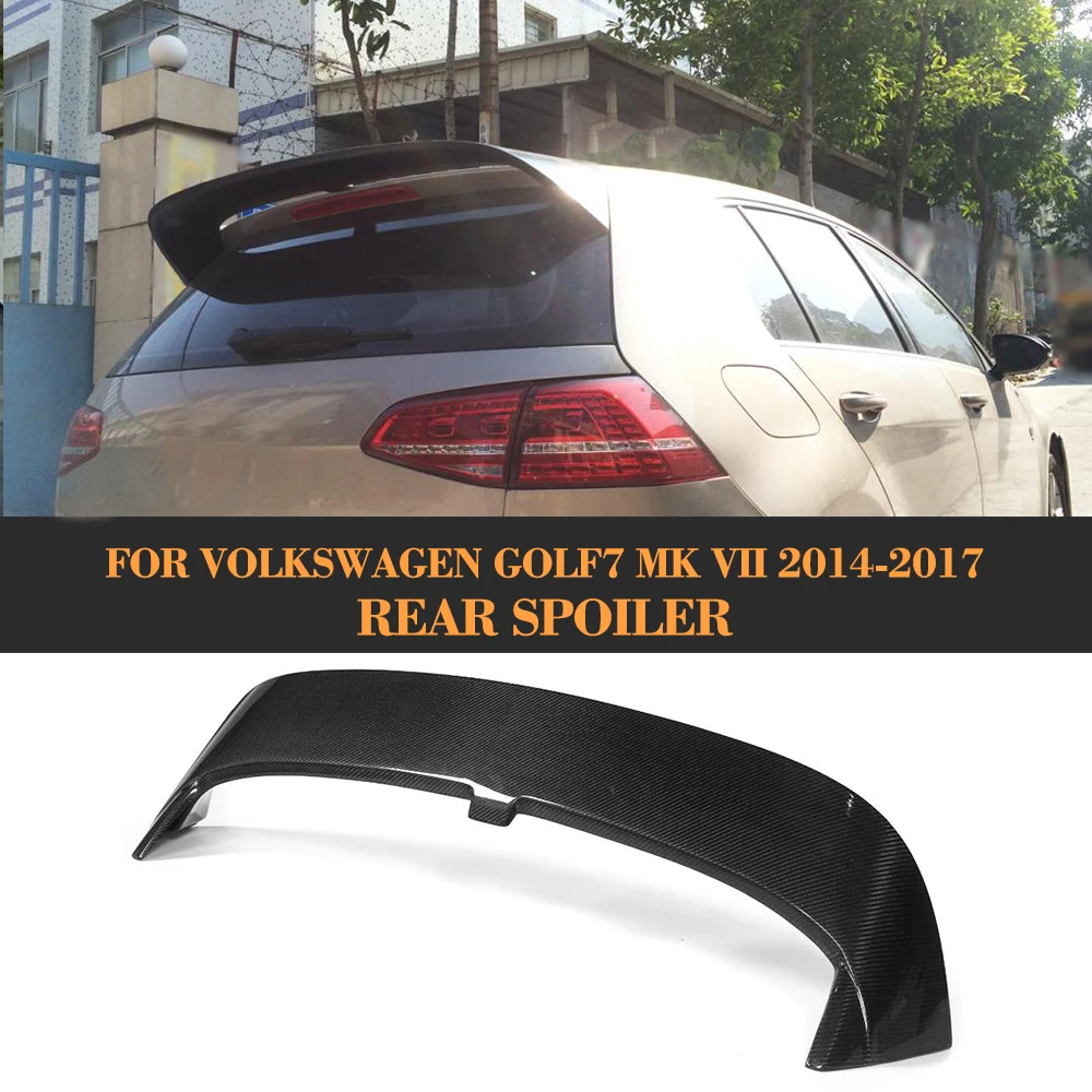 Carbon Fiber Rear Roof Spoiler Tail Roof Trunk Lip Wing for Volkswagen VW golf 7 VII MK7 Standard 2014 - 2017 Non GTI JC style Carbon Fiber Rear Roof Spoiler Tail Roof Trunk Lip Wing for Volkswagen VW golf 7 VII MK7 Standard 2014 - 2017 Non GTI JC style