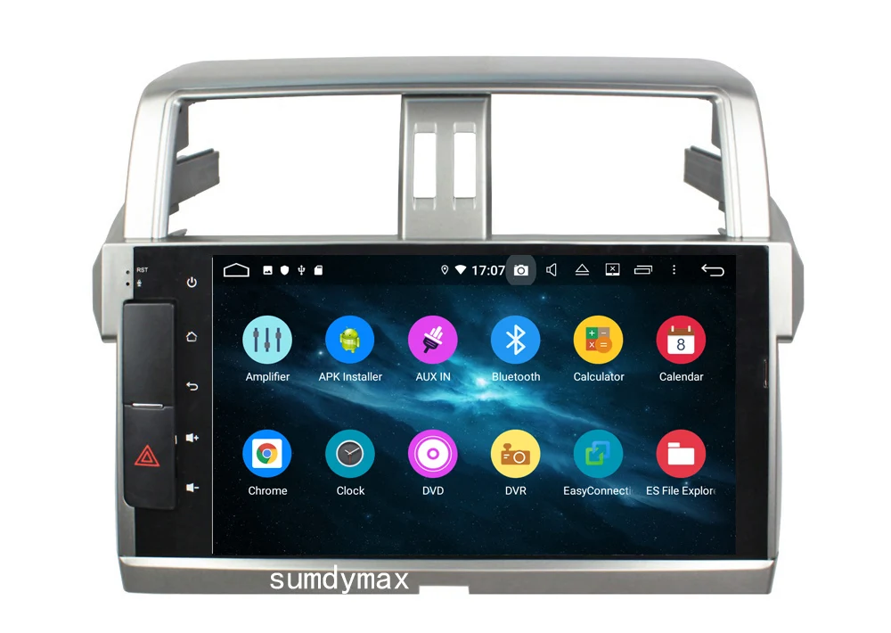 Best 10.1" two din car dvd player for toyota land cruiser PRADO 2014-2015 with android 9.0 octa core 4G RAM 64G ROM built in wifi 6