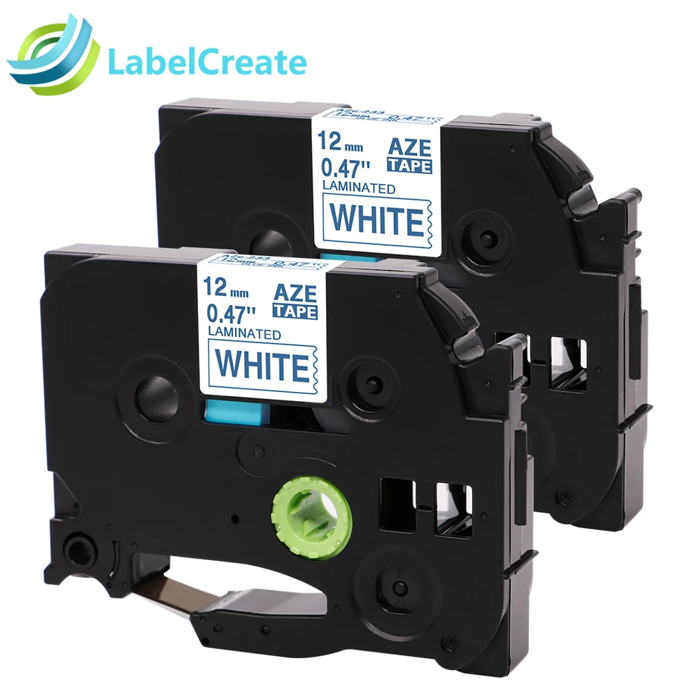 2 Packs Compatible TZe233 Brother P touch Label Tape TZe 233 TZ 233