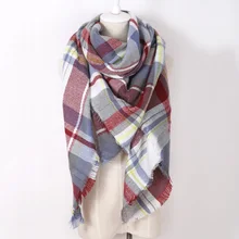 za major Winter 2016 Tartan Scarf Plaid Scarf cuadros New Designer Acrylic Basic Shawls Women’s big size Scarves