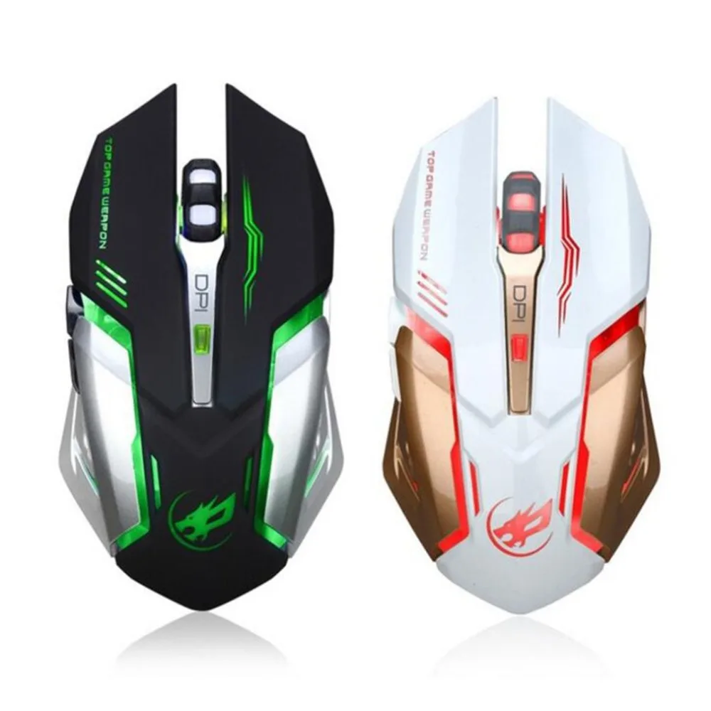 

Rechargeable Wired Silent LED Backlit USB Optical Ergonomic Gaming Mouse Six Key Computer USB Game Mouse for Laptop PC