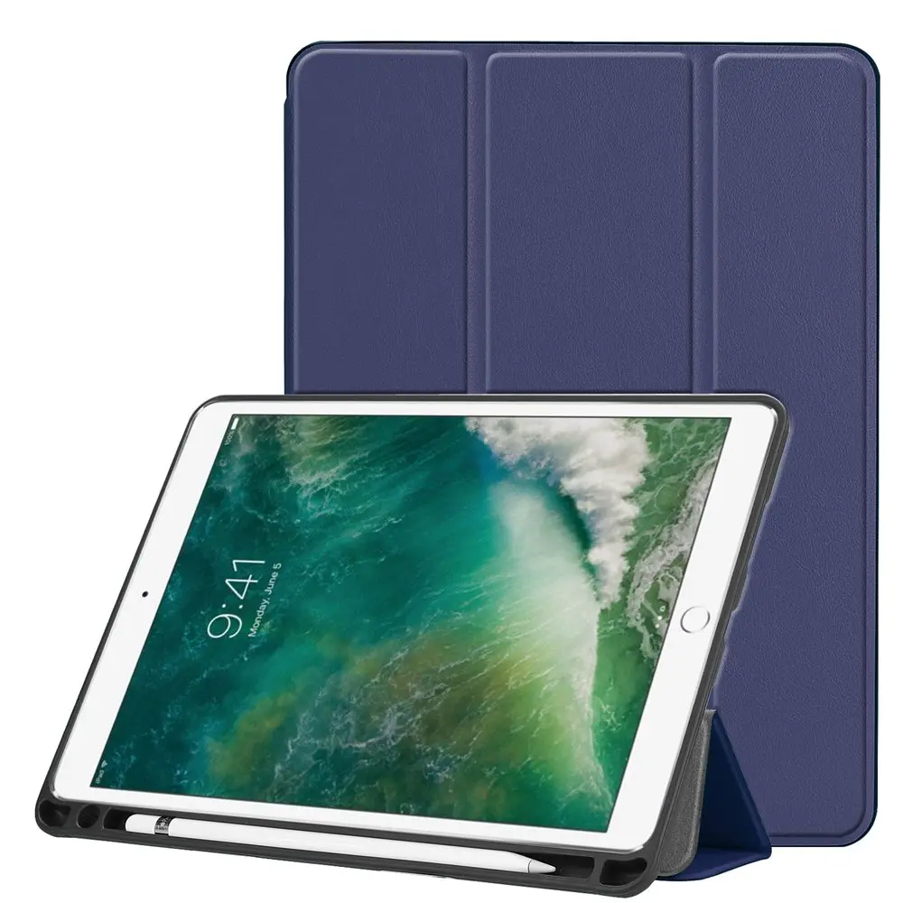 Tr-складной чехол для IPad Air 3 PU кожаный Смарт-Чехол Folio W/карандаш держатель силиконовый чехол для IPad Air 3 10," Fundas