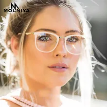 MOLNIYA модные женские туфли очки рамки для мужчин оптическая рамка для очков Винтаж супер легкий круглый прозрачные линзы