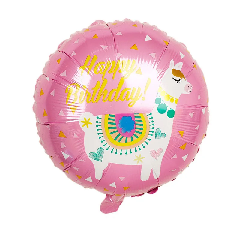 1Pc Llama Foil Balloon Cartoon Animal Alpaca Balloon Birthday Wedding DecatiJB
