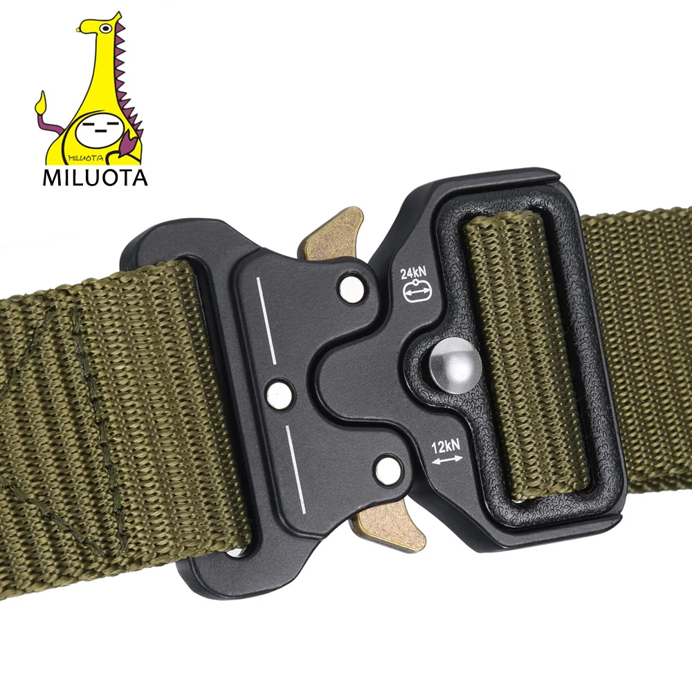  MILUOTA Mens Tactical Belt Military Nylon Belt Outdoor multifunctional Training Belt Combat Belts S