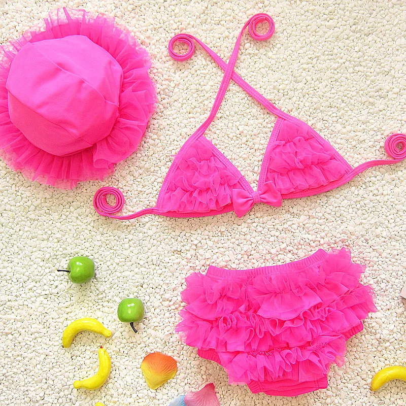Swimsuit Girl 3 pcs Swimsuits Baby Girls Kids Baby Swimwear Tankini Bikini Swimsuit Swimwear Bathing Suit Toddler Girl Swimsuits