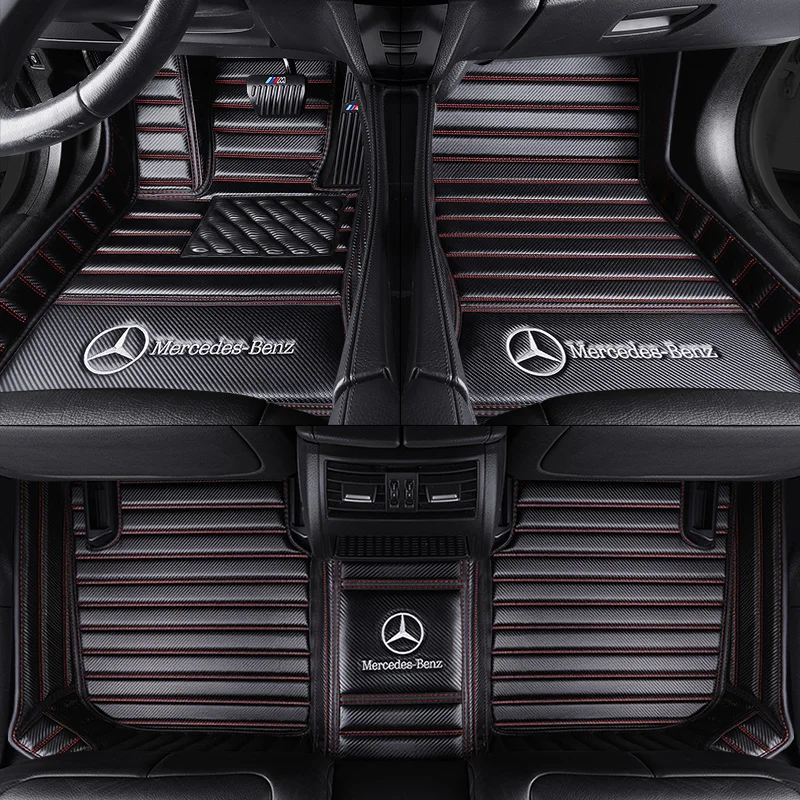 buy Cars surrounded by custom carbon fiber lines all car ottomans double wire circle MATS