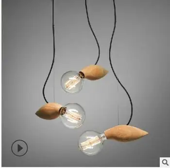 

Nordic chandelier creative personality chandelier LOFT art retro bar cafe restaurant solid wood art bee colony chandelier