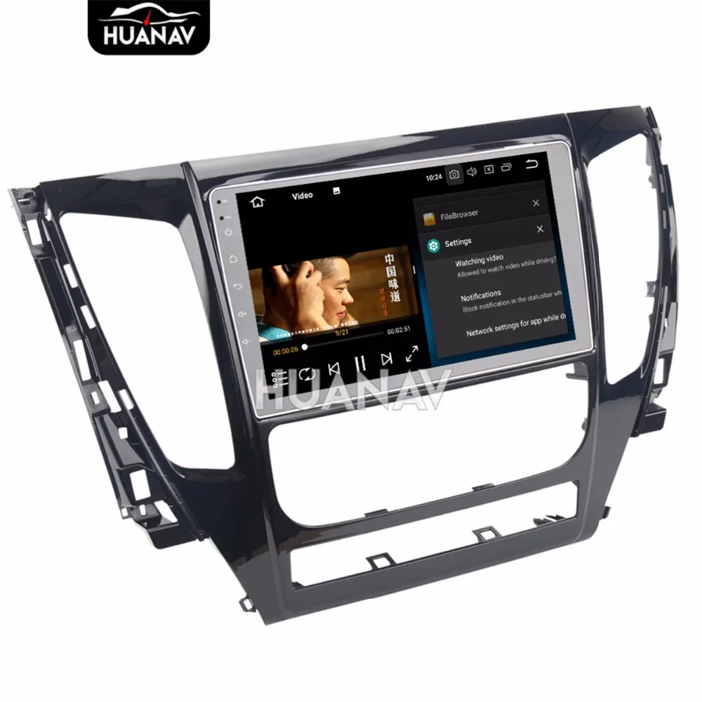 Flash Deal 9" MIRROK Link touch screen 8 core Android8.0 4GB+32GB Car DVD player GPS navigation for Mitsubishi Pajero sport 2016 2017 4
