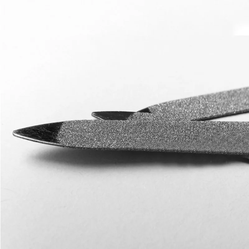 Горячая 1 шт. педикюр высокого качества профессиональный инструмент с пластиковой ручкой пилочка для ногтей двусторонняя металлическая нержавеющая сталь маникюр