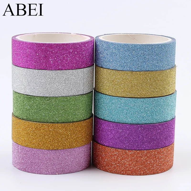 

15mm 30yards mix 10 colors Adhesive Tape for Wedding Christmas Decoration Diy Card Making Scrapbook Stickers Labels Handmade