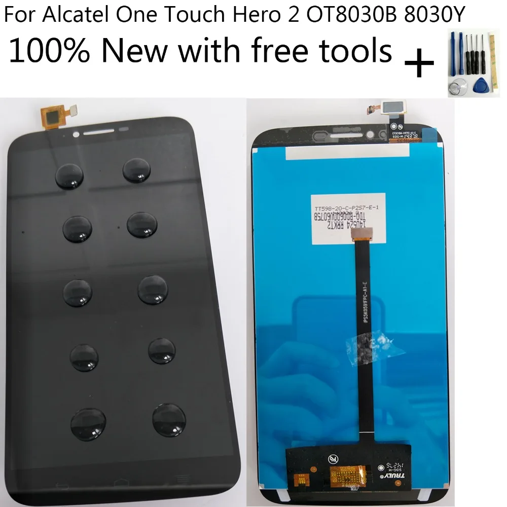 Shyueda 100% новый для Alcatel One Touch Hero 2 8030 OT8030 OT8030B 8030Y IPS ЖК-дисплей сенсорный экран