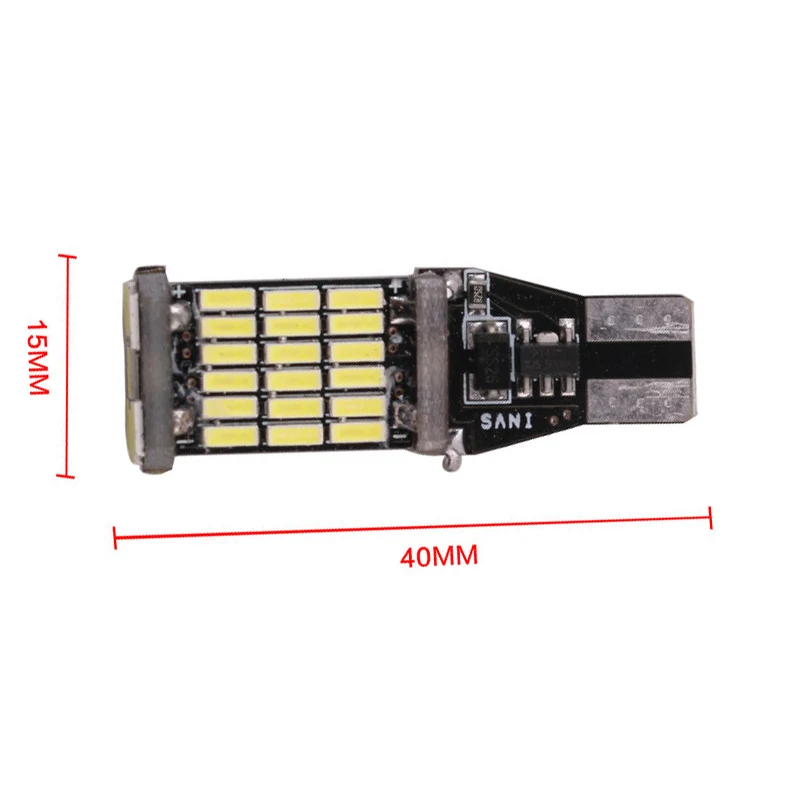 1x Canbus T15 921 W16W 45 SMD 4014 светодиодный Автомобильный задний фонарь без ошибок T10 Фары