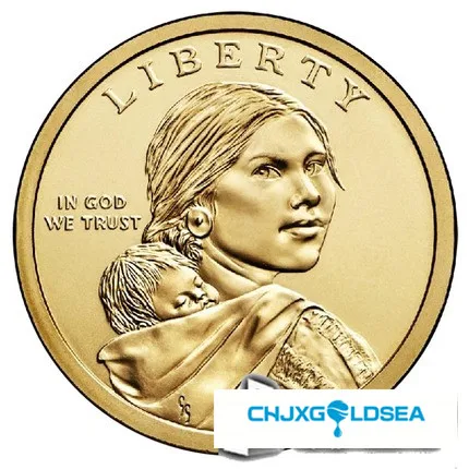 

US 2014 Sacramento dollar 1 dollar coin Indigenous people