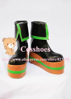 

Costum made Green and orange 5cm heel Miku Shoes from Project DIVA Vocaloid