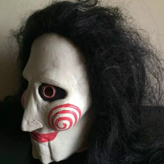 jigsaw by meganleeretouching jigsaw by meganleeretouching source scary saw killer masks horror movie cosplay props adult latex jigsaw