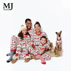 Maijee Семейные рождественские пижамы семейная Пижама детская одежда для дома Pijama Feminino Плюс Размеры Пижама Femme пижамные комплекты плюс
