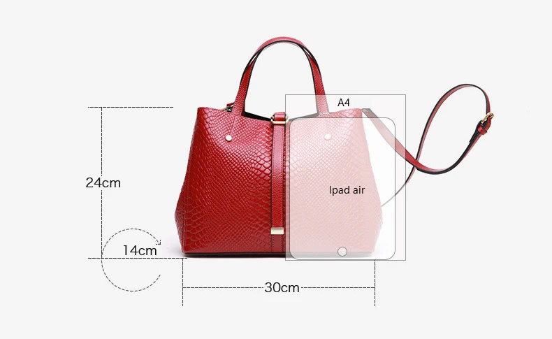 Women genuine leather handbag 11