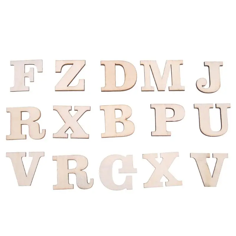 100 шт DIY деревянные игрушки-головоломки буквы алфавита для творчества буквы для игры в слова головоломки Пазлы montessori обучения игрушки для