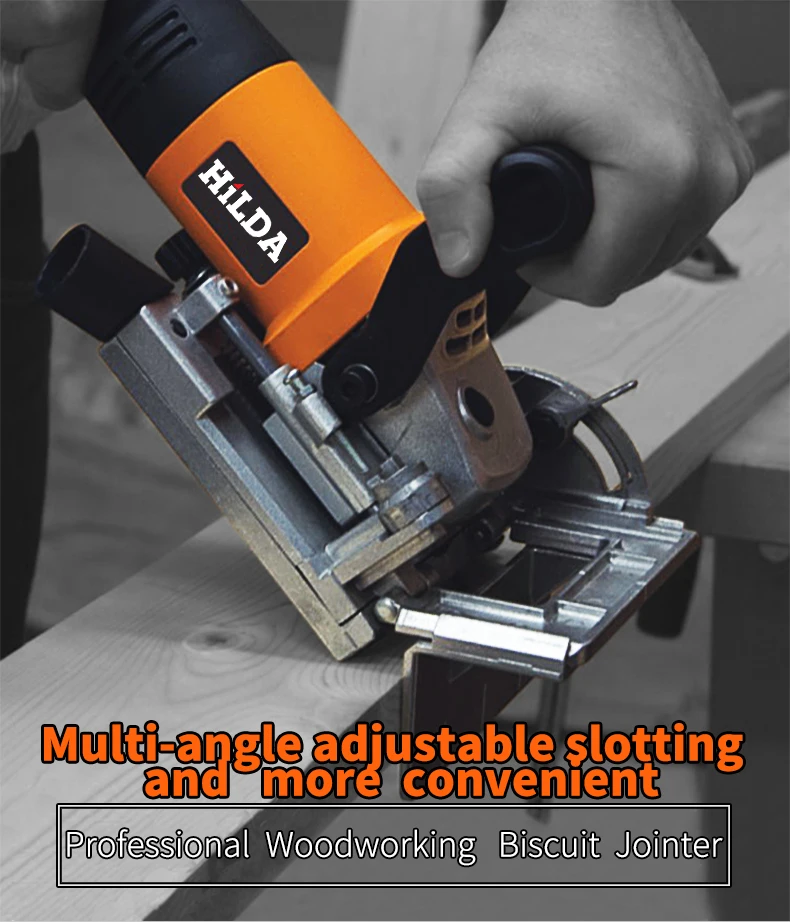 HILDA 760W Biscuit Jointer Electric Tool Woodworking Tenoning Machine