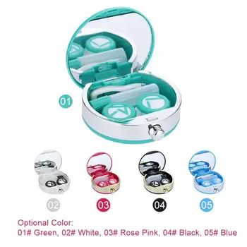 

Mini Contact Lens Holder Eye Care Lenses Case Set Cute Lovely Travel Kit Box Travel Accessaries Storage Holder Soaking Container