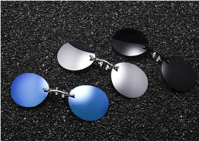 

Belight Optical Matrix Morpheus Round Rimless Sunglasses Men Classic Clamp Nose Sun Glasses Mens Mini Frameless Brand Design