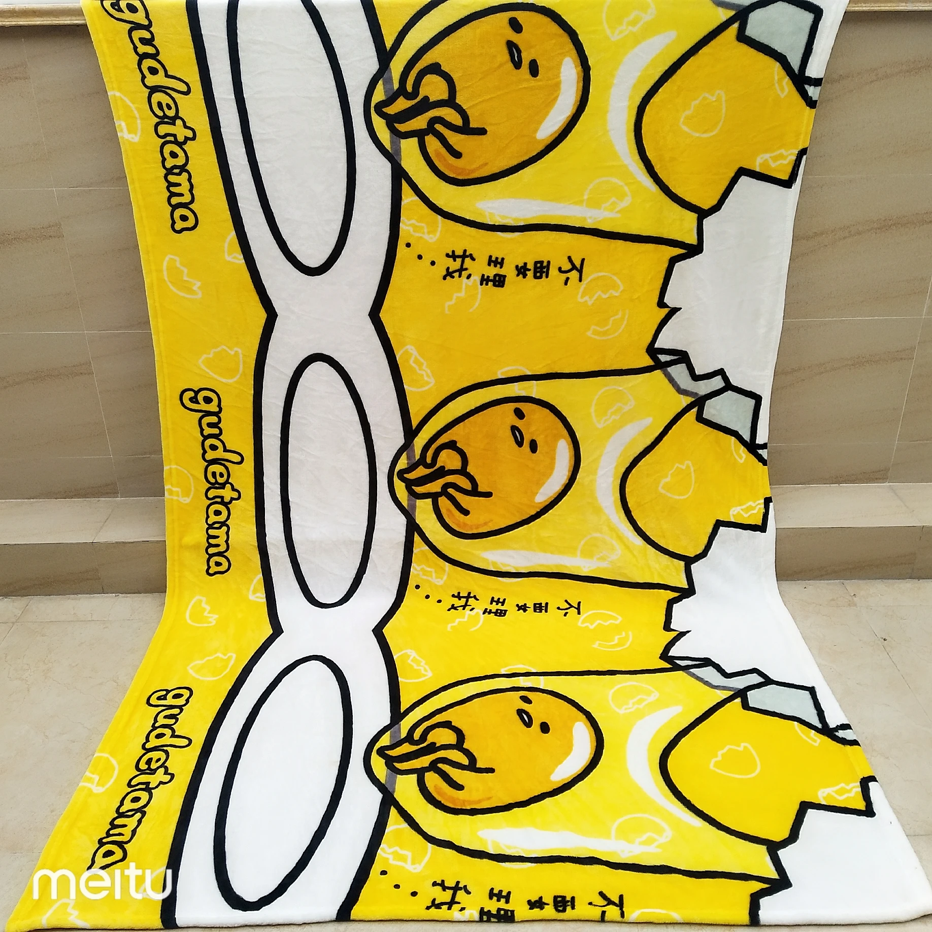

IVYYE 150X200CM Gudetama Anime Blanket Plush Velvet Warm Decoration Bed Home Pillows Throw Sofa Blankets Unisex Gifts NEW