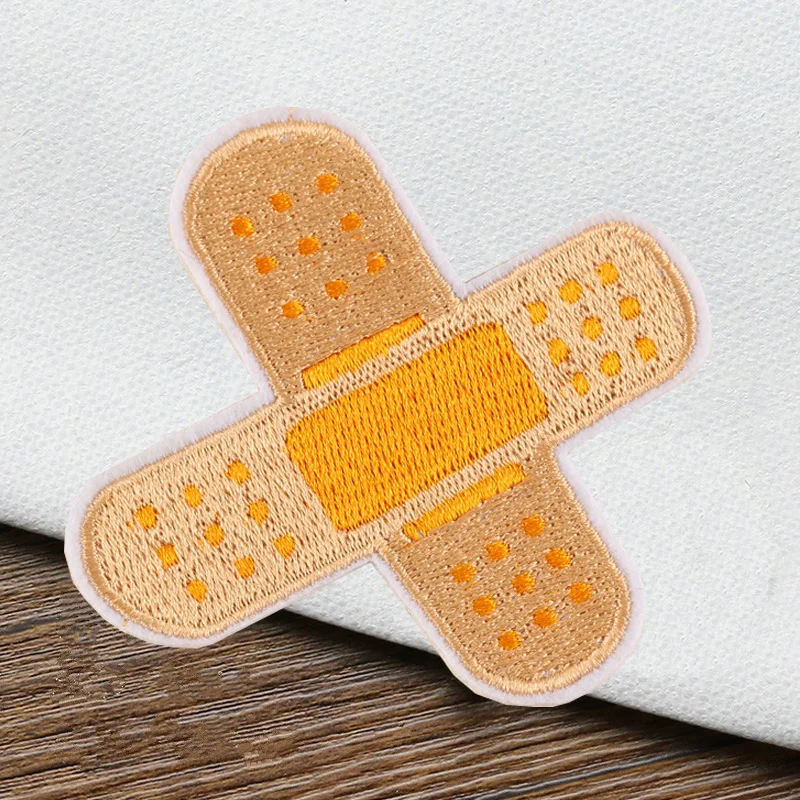 10pcs Adhesive Bandage Embroidered Patches Iron On Sewing Applique