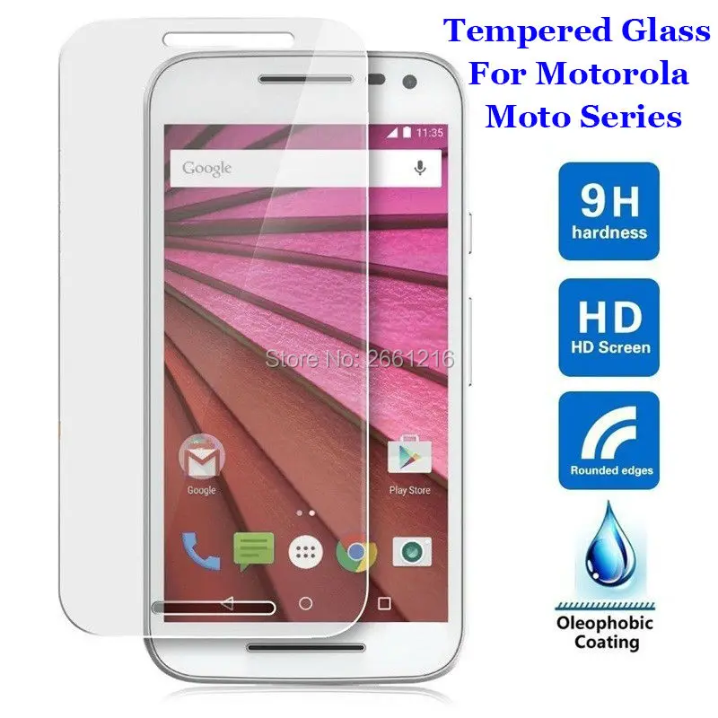 Закаленное стекло 9H 2.5D для Motorola Moto X/ X2/ X Z Force/ Play/ Style/ XT1080/ XT1254 защитная пленка