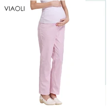 Pregnant women nurse pants full care abdominal nurse pregnant women pants large size loose waist white pregnant doctor pants