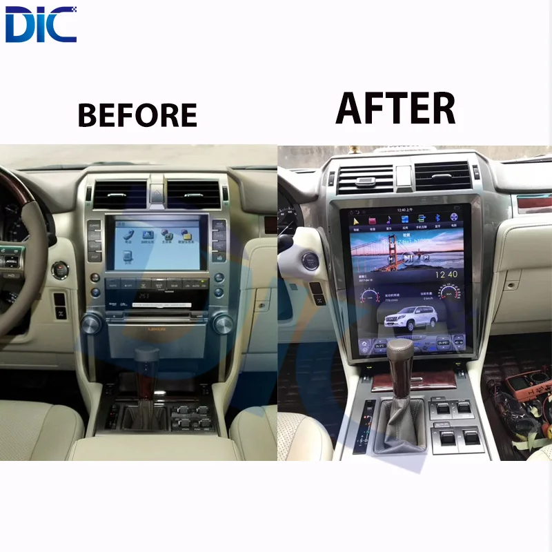 

DLC Android system Navigation GPS car player Video 15 inch auto radio Steering-Wheel bluetooth For lexus GX400 GX460 2014-2017