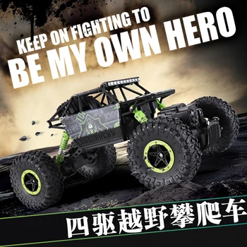 

Electric RC Car 2.4G 4CH 4WD Rock Crawlers Climbing Car Double Motor Drive Bigfoot Car Remote Control Model Off-Road Vehicle Toy